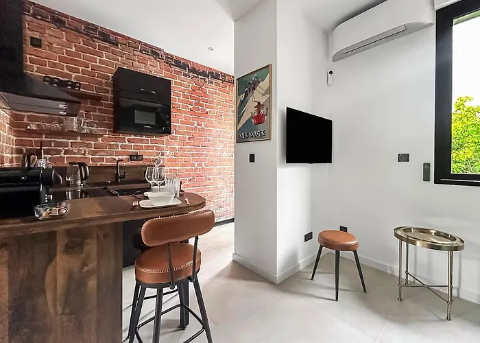 T1 103 Eaux Claires, Premium, Clim, Garage Prive 그르노블